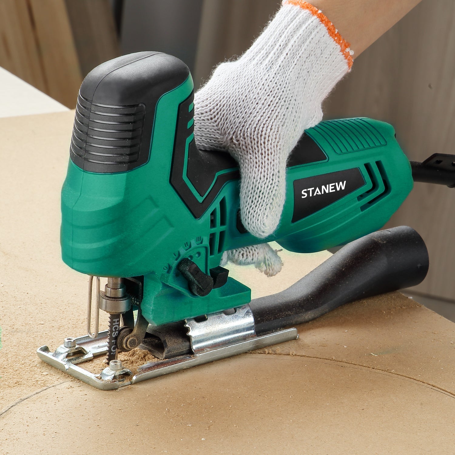 STANEW Scie Sauteuse Filaire 650W avec 5 Lames - 5