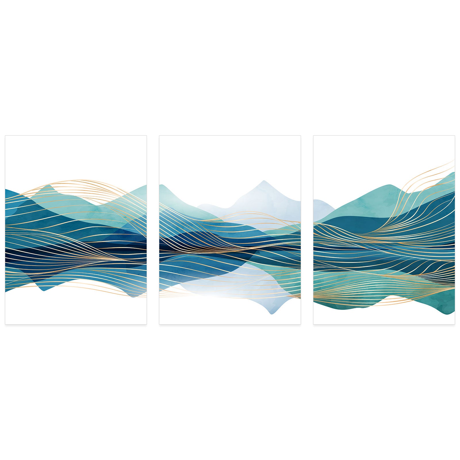 Lot de 3 Affiches / Posters Triptyque - Design 3617681129813 - Bordure Noire et Blanche - 3 Affiches - 21x29,7 cm (Cadres non fournis) - 2