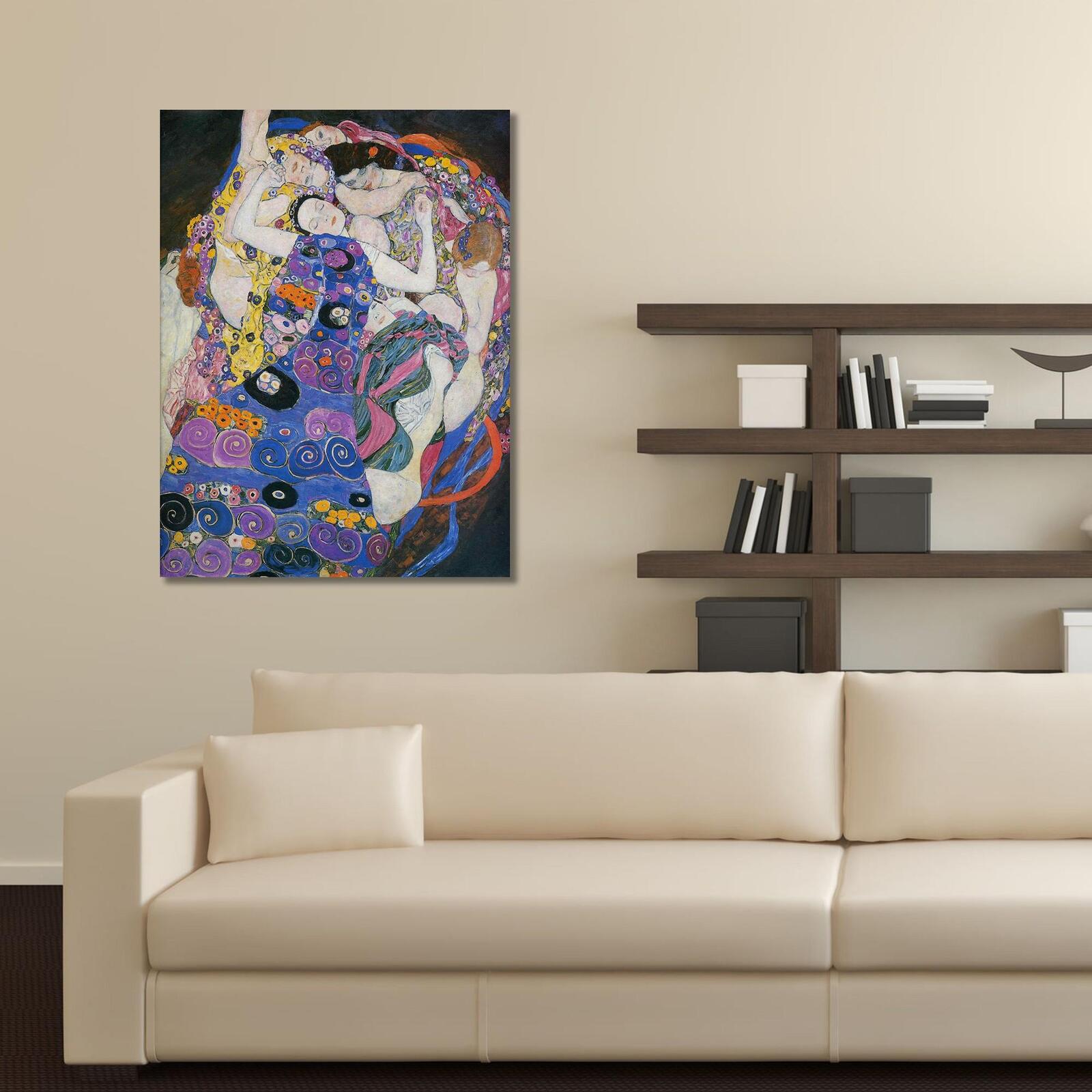 Tableau image de reproduction de g. Klimt - vierges - 70 x 100 cm - 4