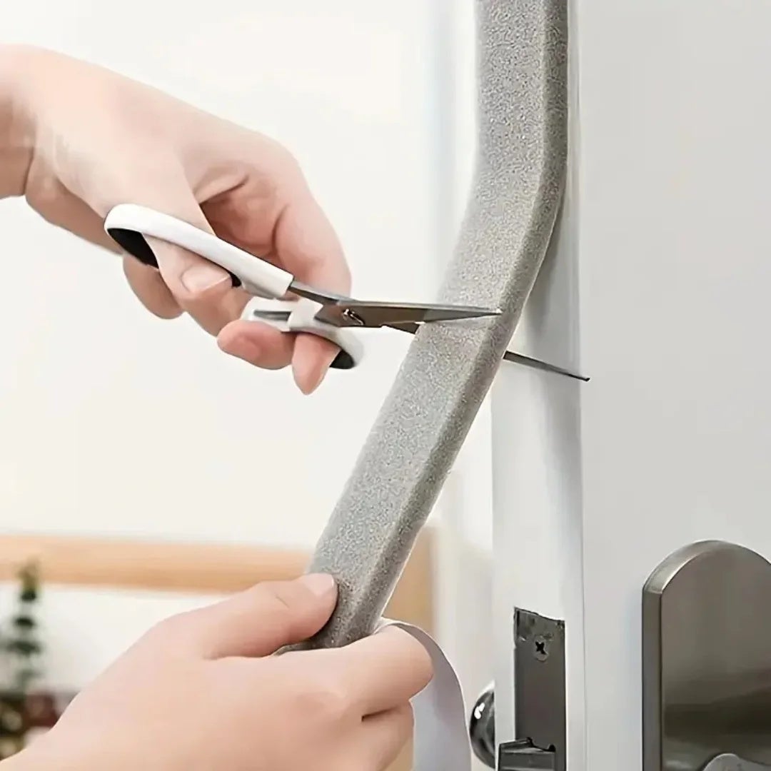 2 cintas de espuma autoadhesivas de 10 mm x 15 mm x 2 m, burlete para puerta, burlete a prueba de viento, a prueba de golpes, para puerta y ventana - 3