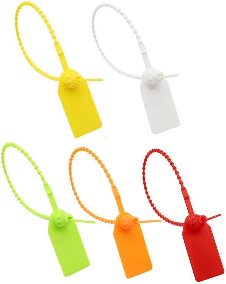 Opaski zaciskowe, 100 szt. plastikowych opasek zaciskowych, samozaciskowe etykiety marki, do odzieży, obuwia, toreb logistycznych