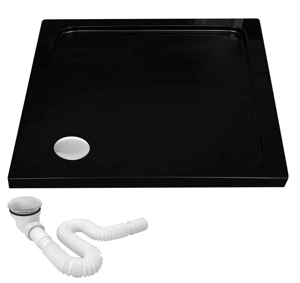 Brodzik Do Kabiny Prysznicowej Rea Savoy Czarny 80 X 80