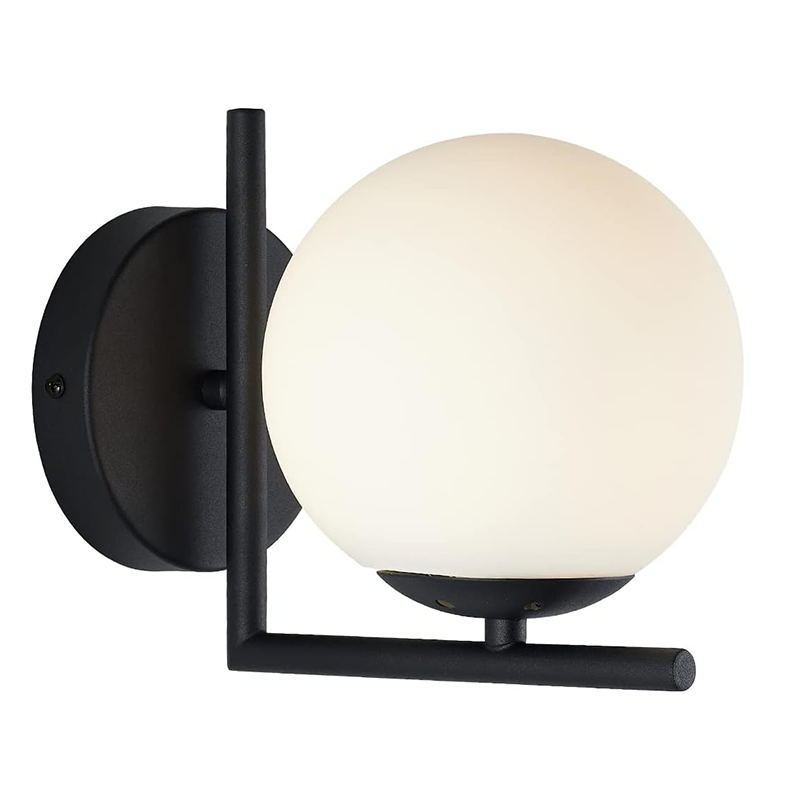 Kinkiet w stylu retro, odpowiedni na toaletkę; kinkiet w stylu industrialnym, odpowiedni do łazienki lub sypialni (czarny).