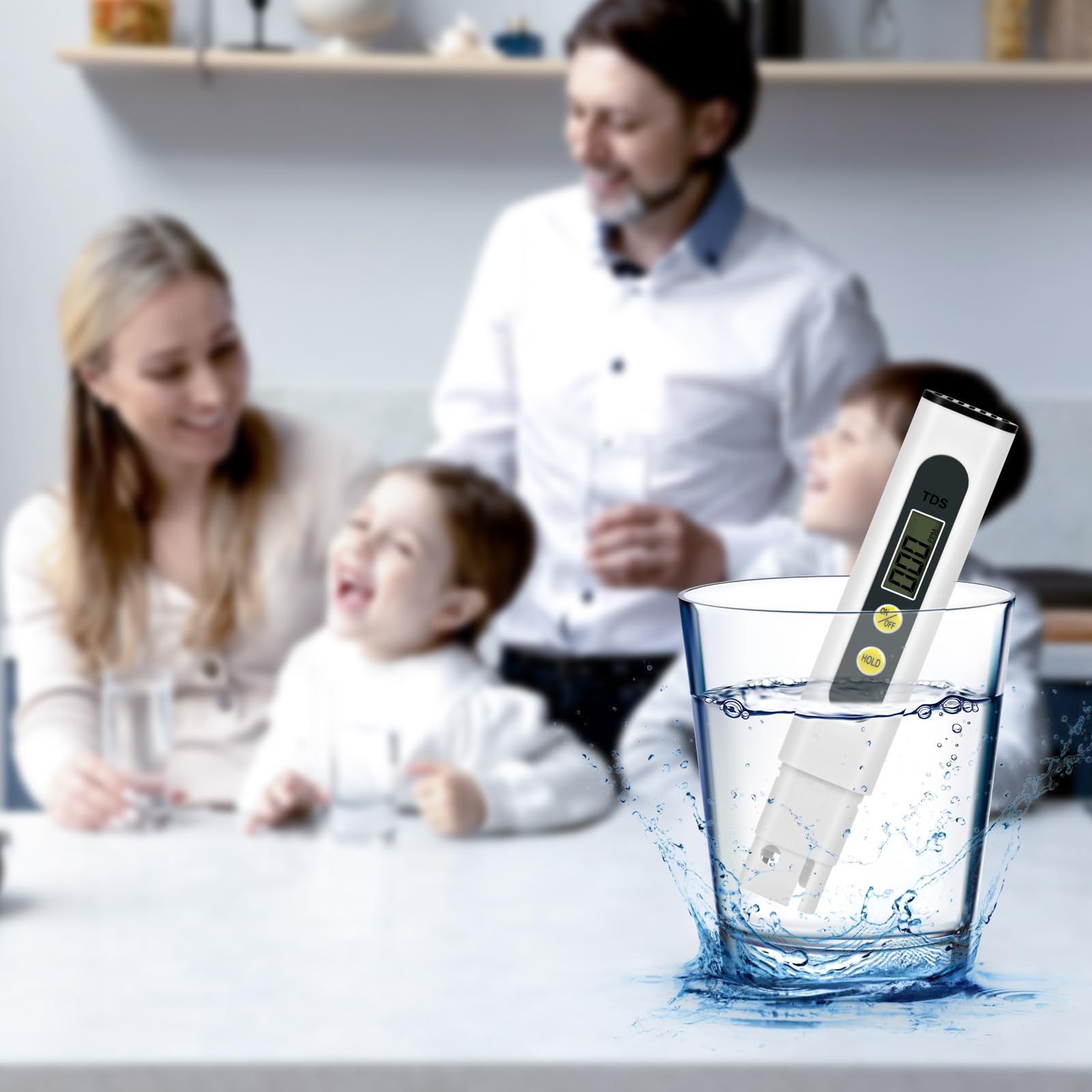 Tester TDS&EC 3 in 1, Test Dureté de l'eau, Test eau aquarium, Test eau potable 0-9990 PPM pour Les Aquariums, Piscines, Étangs et Eau Potabl - 7