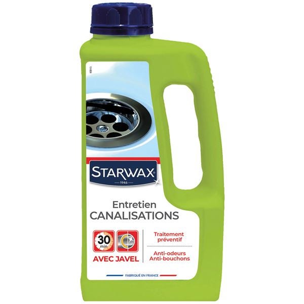 STARWAX - Entretien des canalisations avec javel 1L