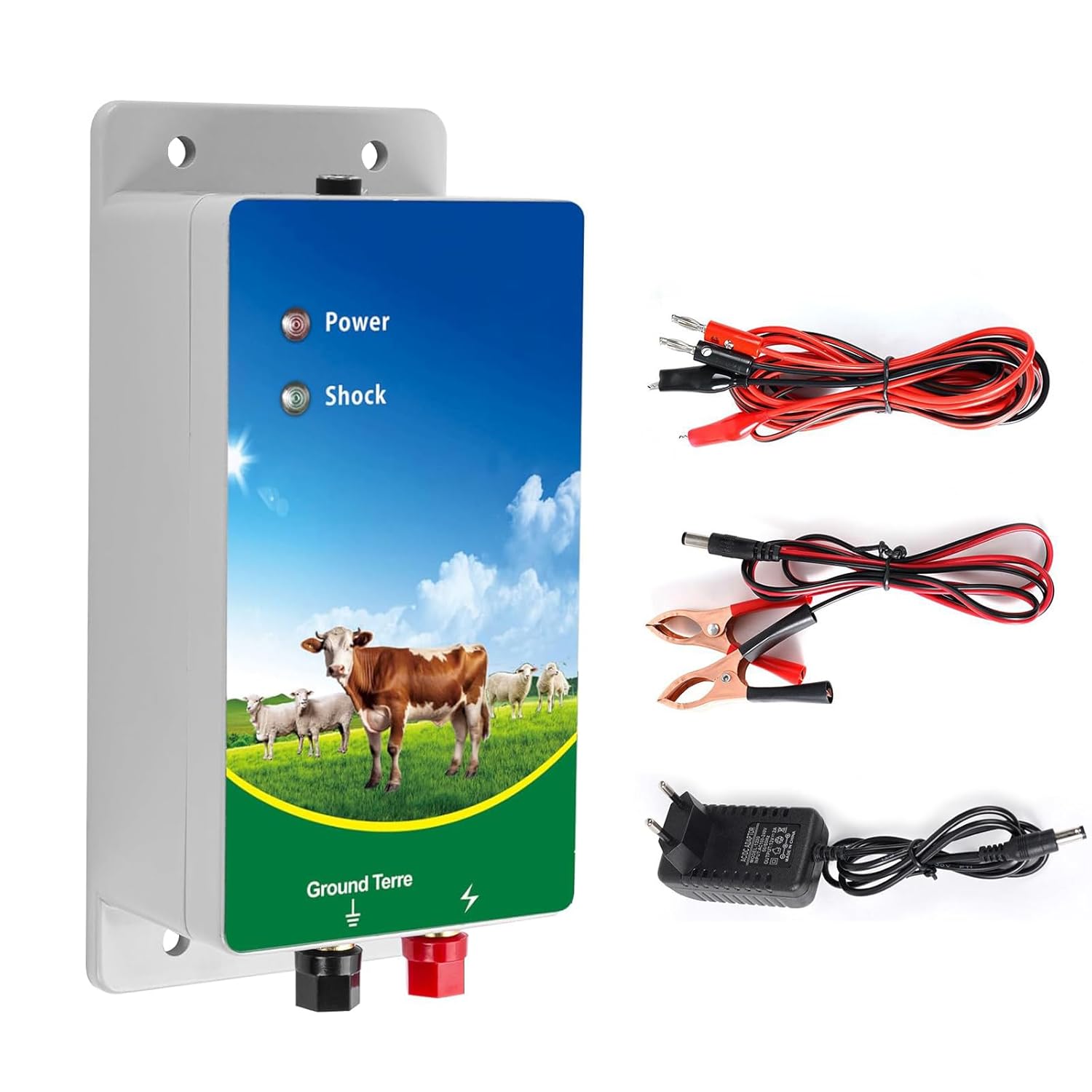 SHUIYUE Clôture électrique pour bétail, Animaux, électrificateur de SHUIYUE Clôture électrique pour bétail, Animaux, électrificateur de