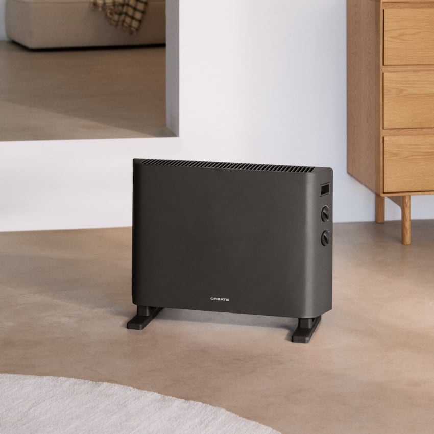CREATE - WARM HANDY - Grzejnik konwektorowy 2000W - Noir