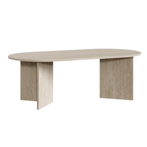 Table d'appoint Homcom Table d'appoint design bout de canapé 3 niveaux 2 niches dim. 40 x 29,8 x 60 cm effet bois chêne clair