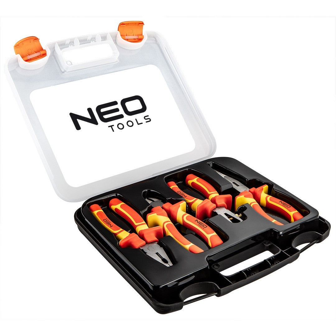 NEO Zestaw Szczypiec Izolowanych dla Elektryka 1000V VDE 4szt + Walizka