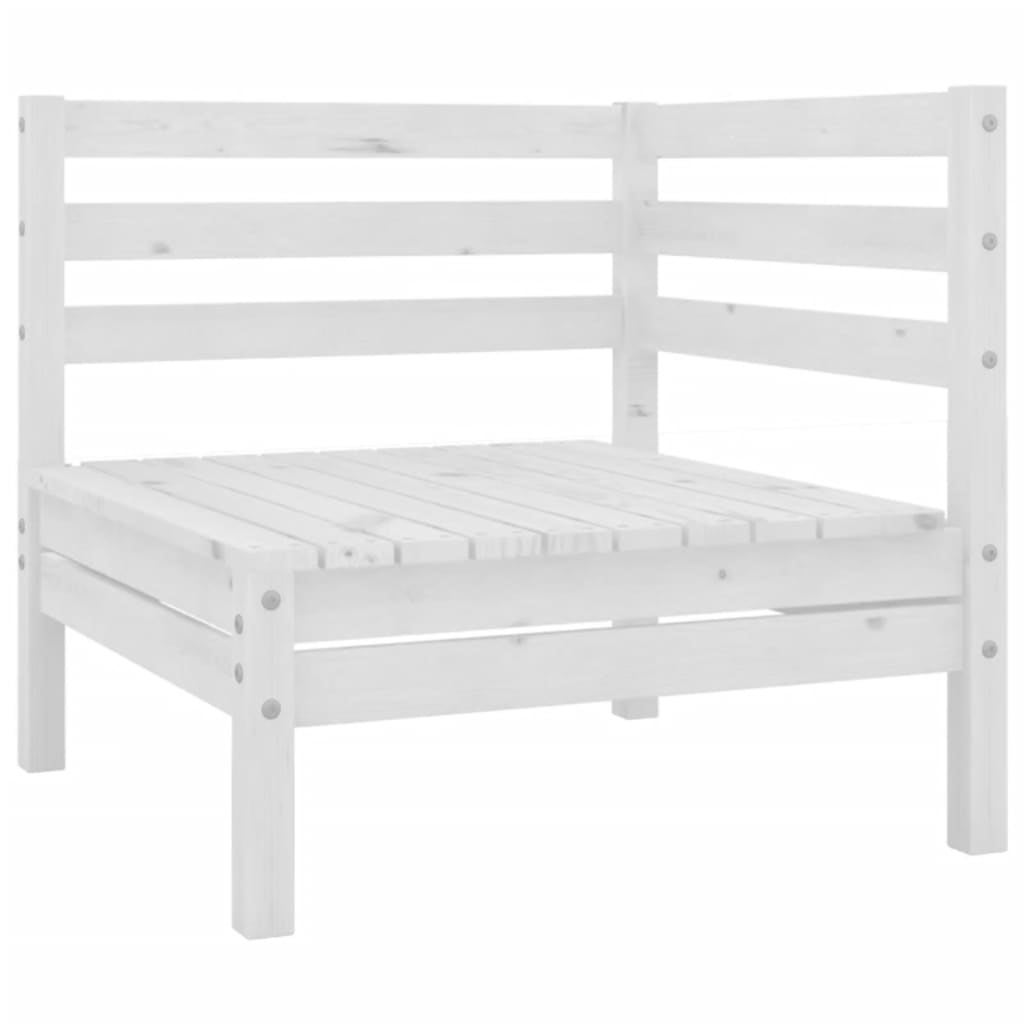 Salon bas de jardin en Bois Blanc 8 personnes - 8