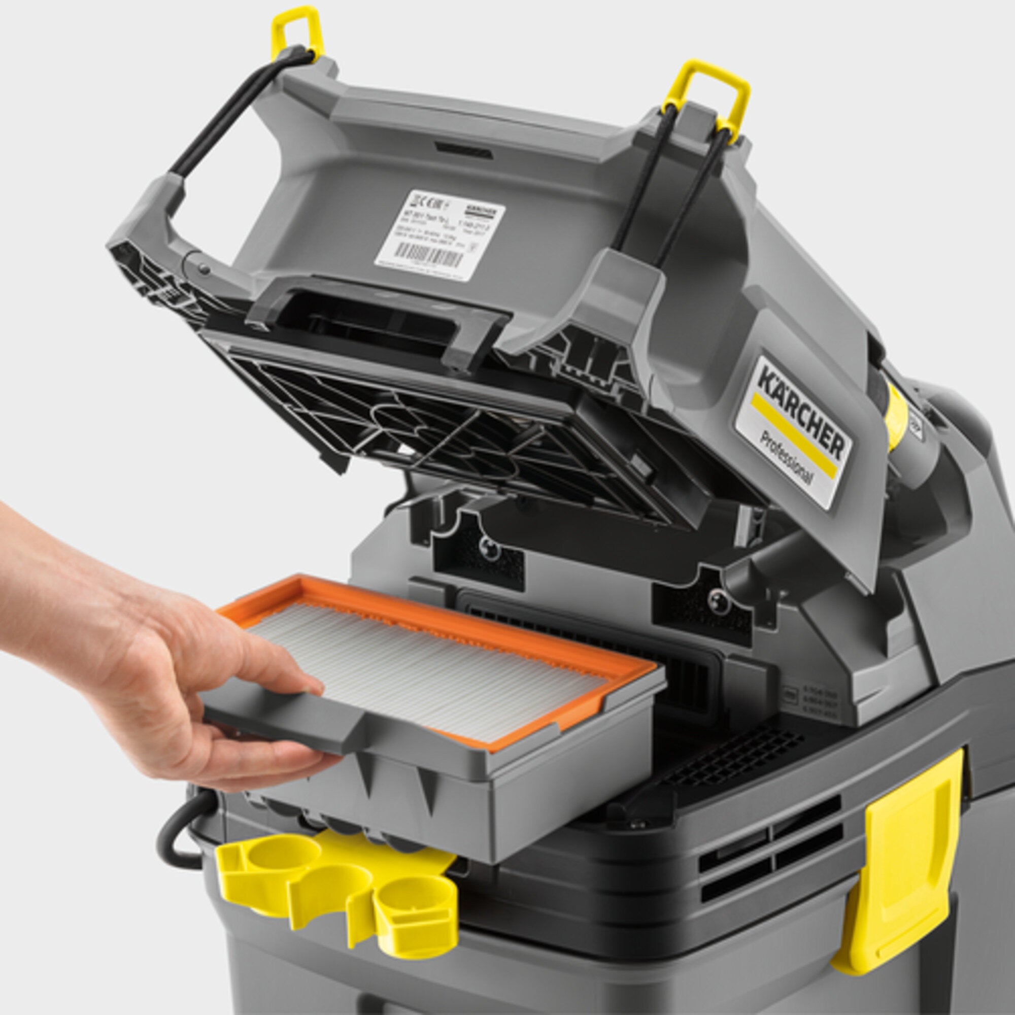 Aspirateur de chantier eau et poussières professionnel Karcher NT 30/1 Tact L, 27,3 kPa, 30 l - 4