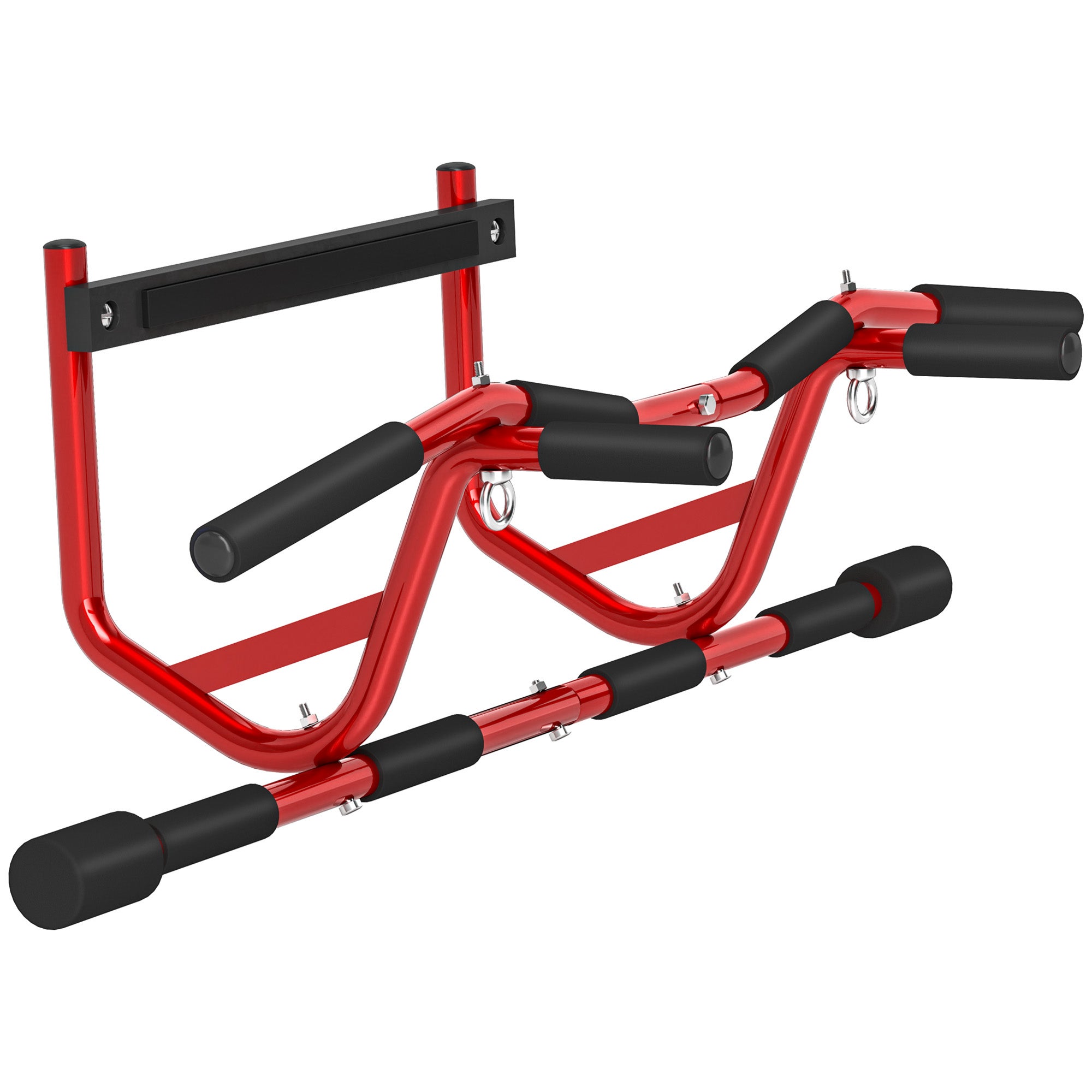 Barre De Traction SPORTNOW - Pour Cadre De Porte Sans Vis - Ajustable 76-90 Cm - Support 200 Kg