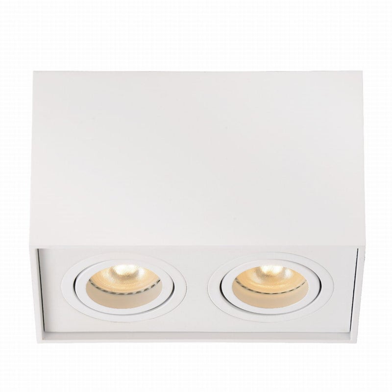 Reflektor sufitowy Spot TUBE biały 2xGU10x42W wym: 12,5 x 18,5 x 9,6 cm IP20 Lucide