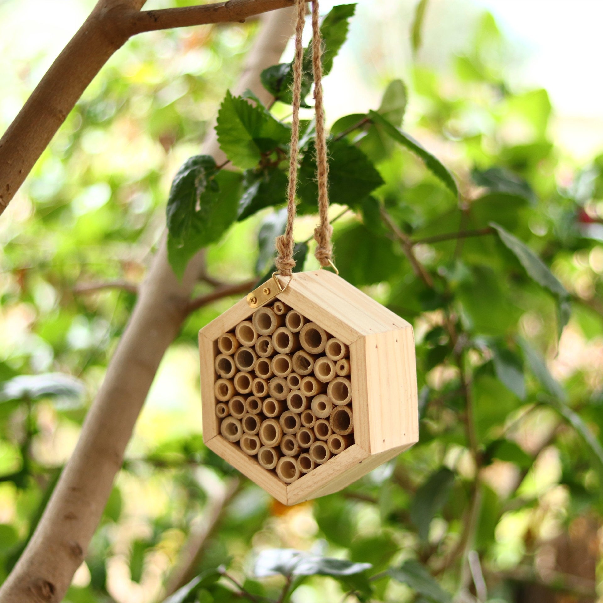 Casa para Insetos de Jardim, Hotel para Insetos e Habitat Natural para Insetos Benéficos — Ideal para Abelhas, Borboletas e Joaninhas. - 2