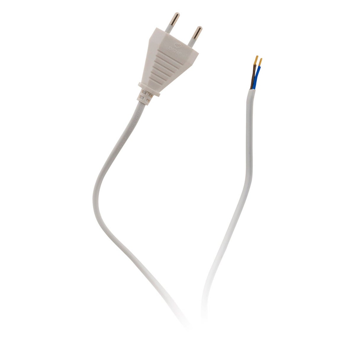 Cordon + interrupteur luminaire 1,5m - Blanc - Zenitech - 3