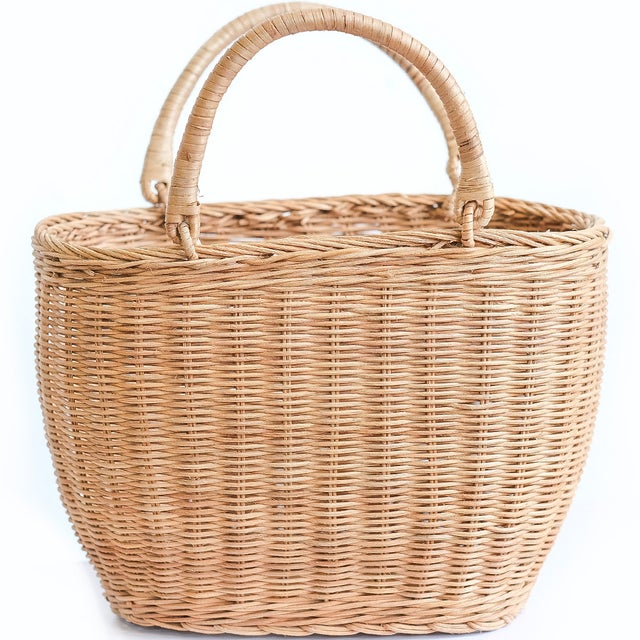Panier en rotin avec poignées - Frinay Naturel
