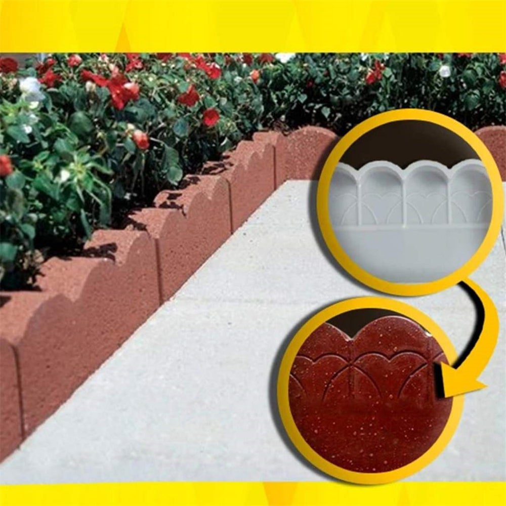 Moule pour clôture en béton, briques, outils de jardinage, convient pour terrasse, clôture de jardin, pavage, ciment - 3