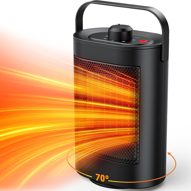 Grzejnik Termowentylatorowy 1500W Cichy - 3 Poziomy Grzania, Oszczędność Energii, Kompaktowa i Nowoczesna Konstrukcja