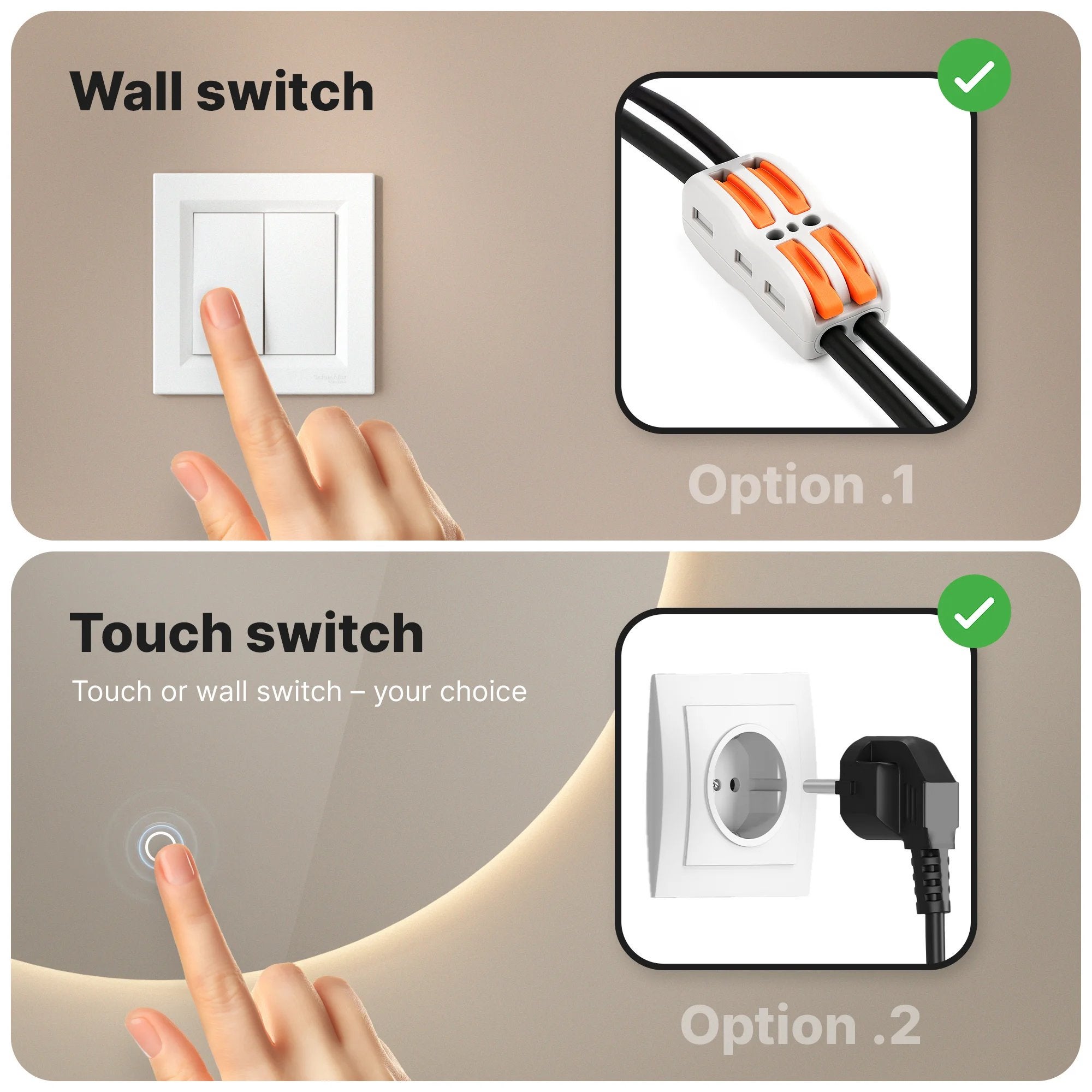 Mirlux Espejo de baño con iluminación LED y calefacción - Espejo de pared redondo - Espejo de ducha antivaho - 80 cm - 5