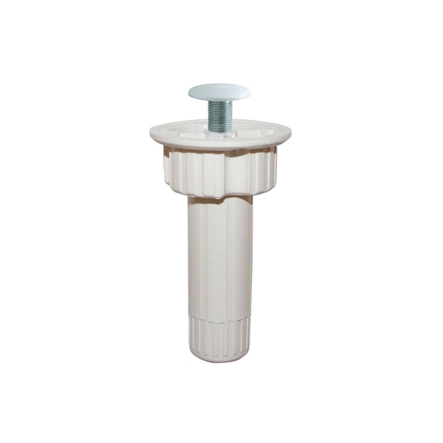 - KIT 4 PIEDINI IN PLASTICA BIANCA ATTACCO INTEGRATO SERIE 