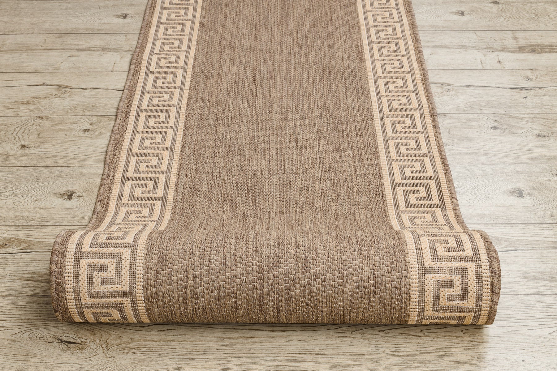 TAPIS DE COULOIR SIZAL FLOORLUX modèle 20014 café / mais 70 cm 70x170 cm - 5