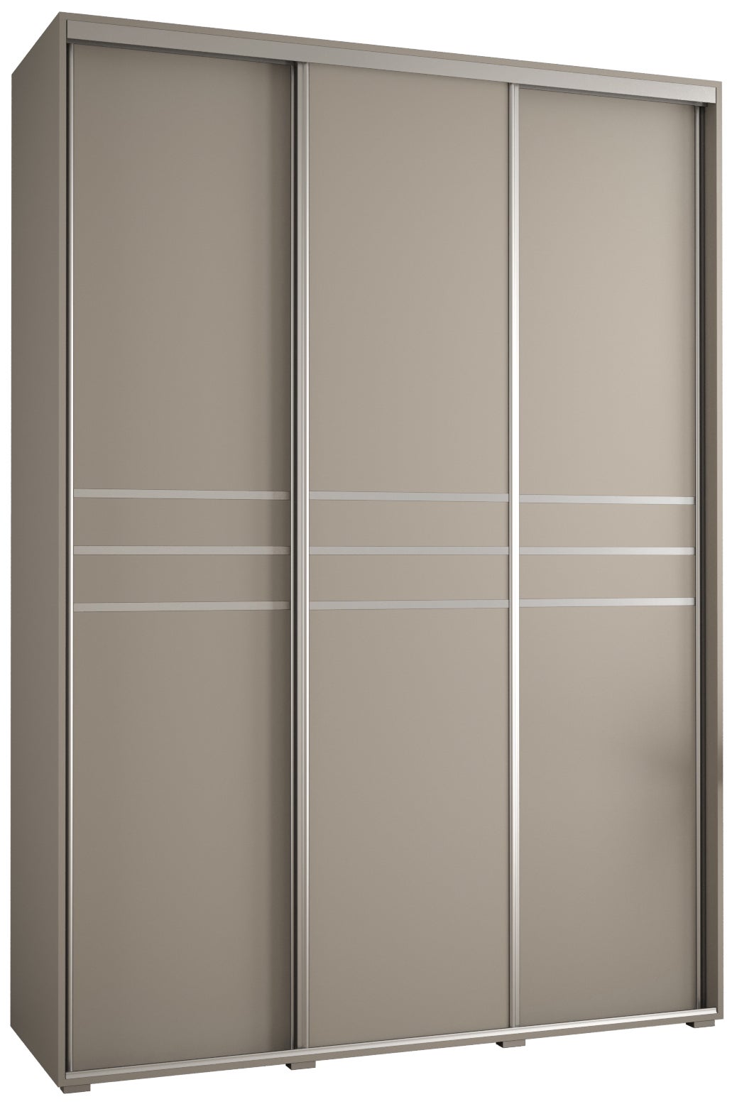 Szafa przesuwna wysoka Dakota 10 170 x 45 x 235,2 cm kaszmir + u. Srebrny - Abiks Meble
