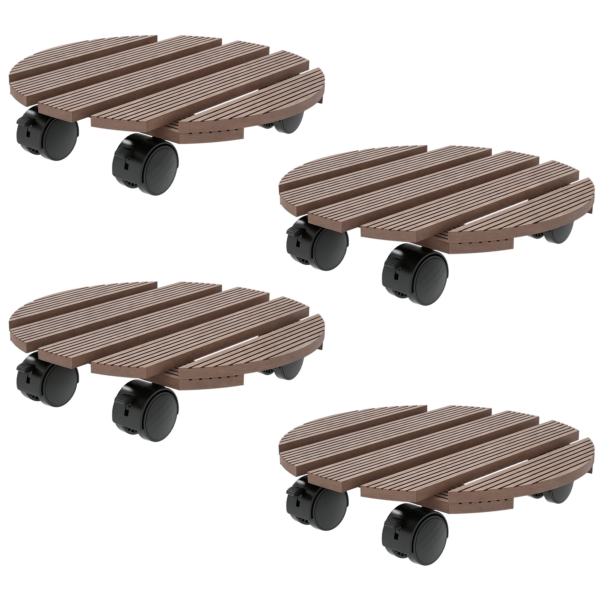Support A Roulettes Pour Plantes La Foirfouille