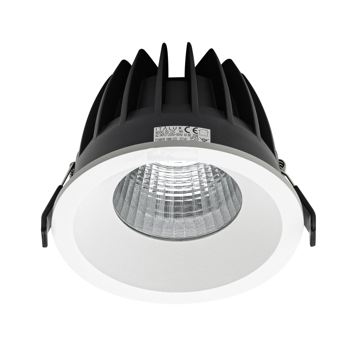 Oprawa wpuszczana LED Rezzo 18W 3000K 2100lm metal biała wym:10x13,8x13,8cm IP54 Italux