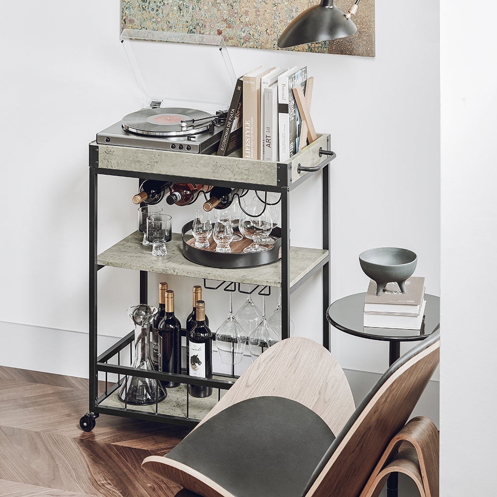 Garvee Carrello Cucina Metallo 5 Cestelli Apribili – Ruote 360°, Salvaspazio, 90x30 Cm, Senza Montaggio, Bianco