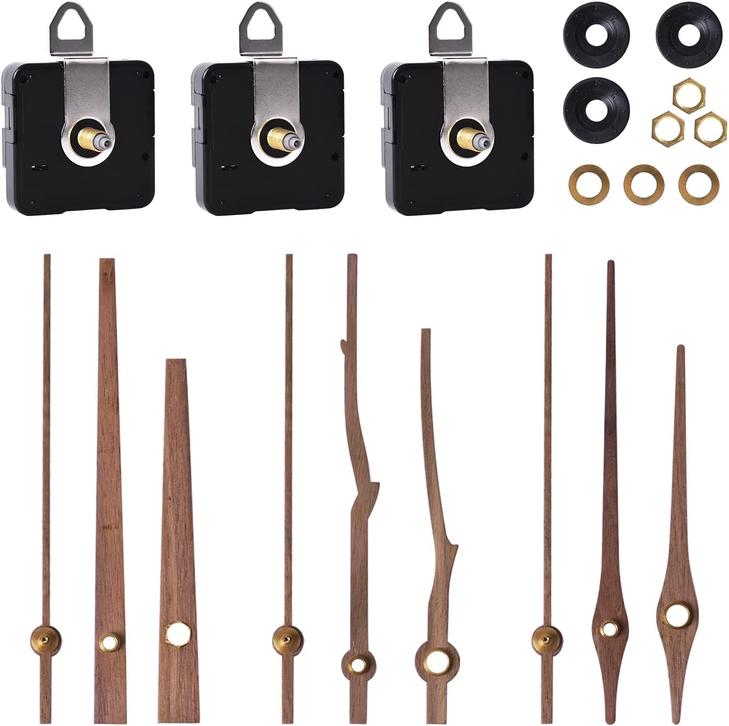 Kit Meccanismo Orologio Da Parete Al Quarzo Silenzioso Con Lancette - Ricambio Per Riparazioni E DIY, Incluso Set Lancette - 4