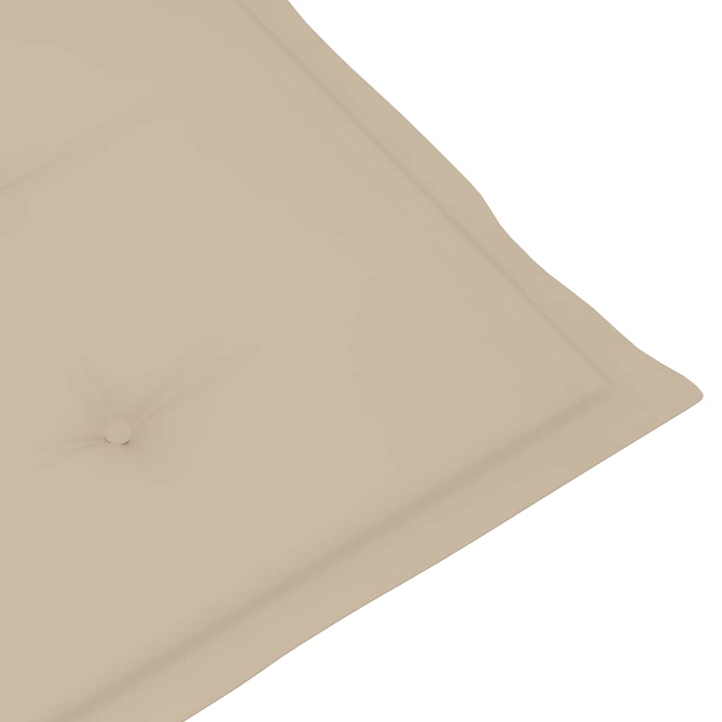 vidaXL Chaise longue d'extérieur repose-pied et coussin Acacia solide - 9