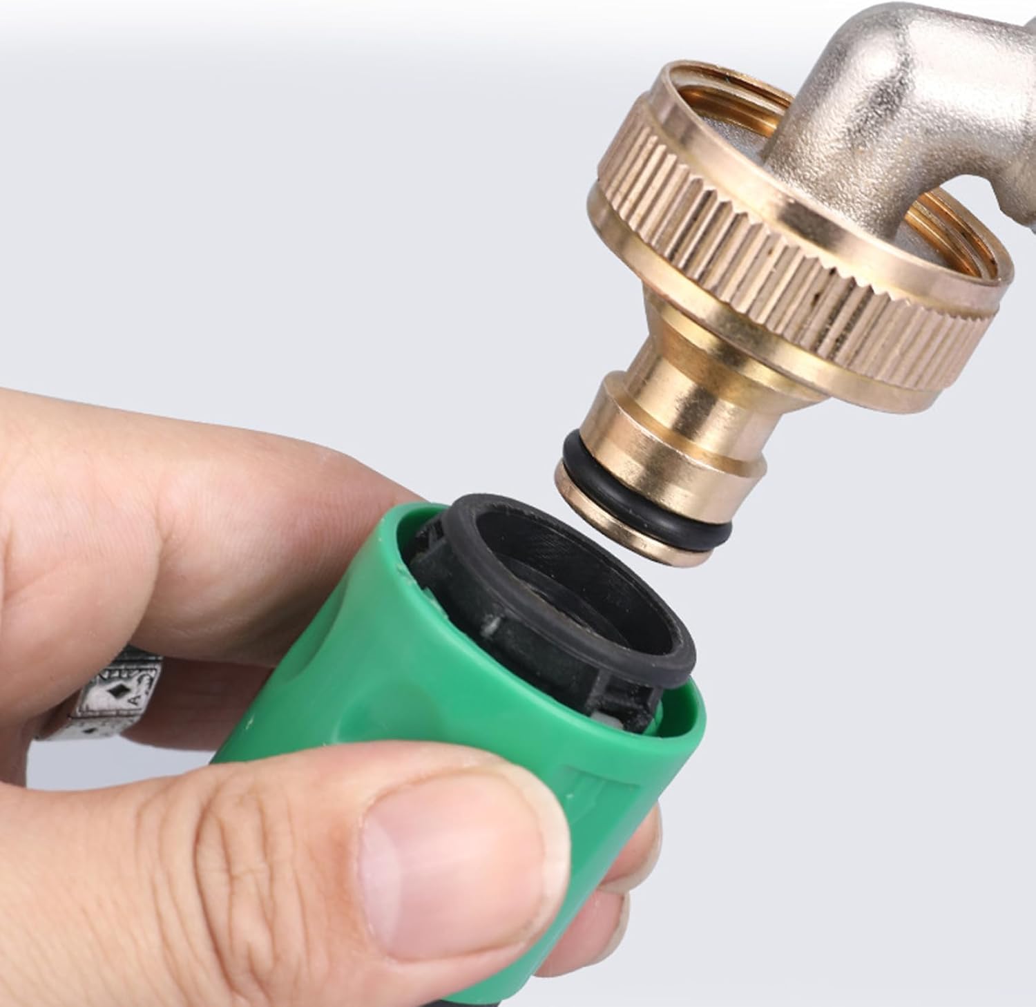 Adaptateur de tuyau pour jardinage, nettoyage de voiture, machines à laver, filetage 1 pouce, 2 pièces - 3