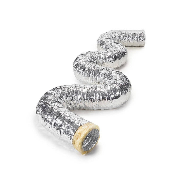 Gaine flexible aluminium isolé phonique M0/M1 laine de verre ép.25 mm 10 mètres - Diamètre (mm): 80 - 2