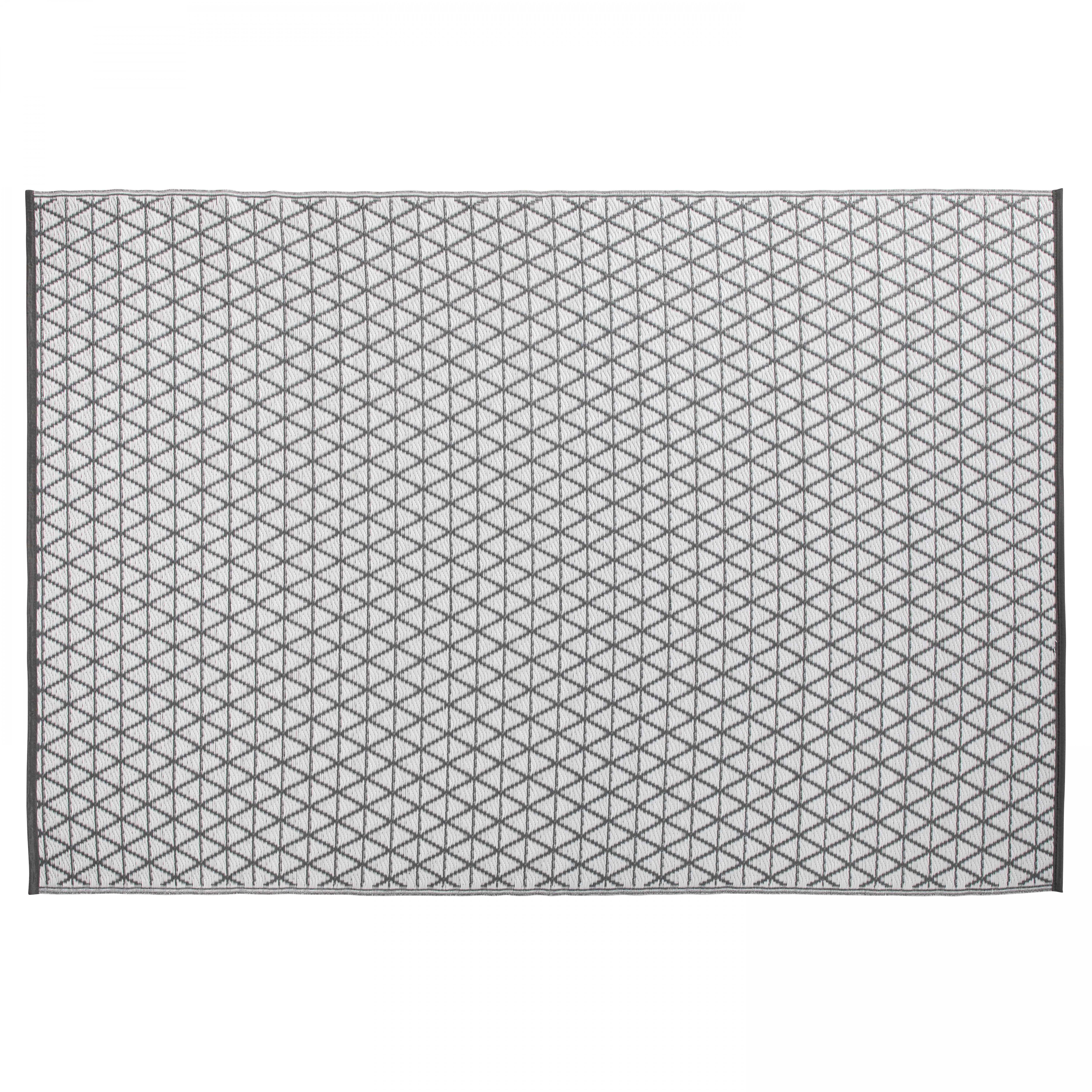 Tapis d'extérieur polypropylène gris 230 x 160 cm - 2