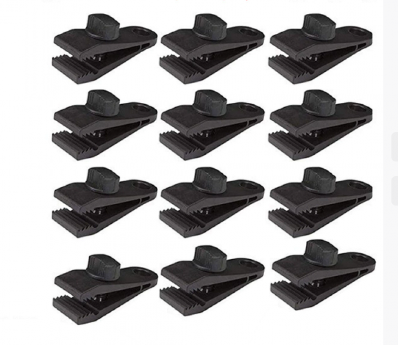 Xingfu-10 pièces pinces de pince pour auvent de bâche agrafes de tente attaches de camping tente