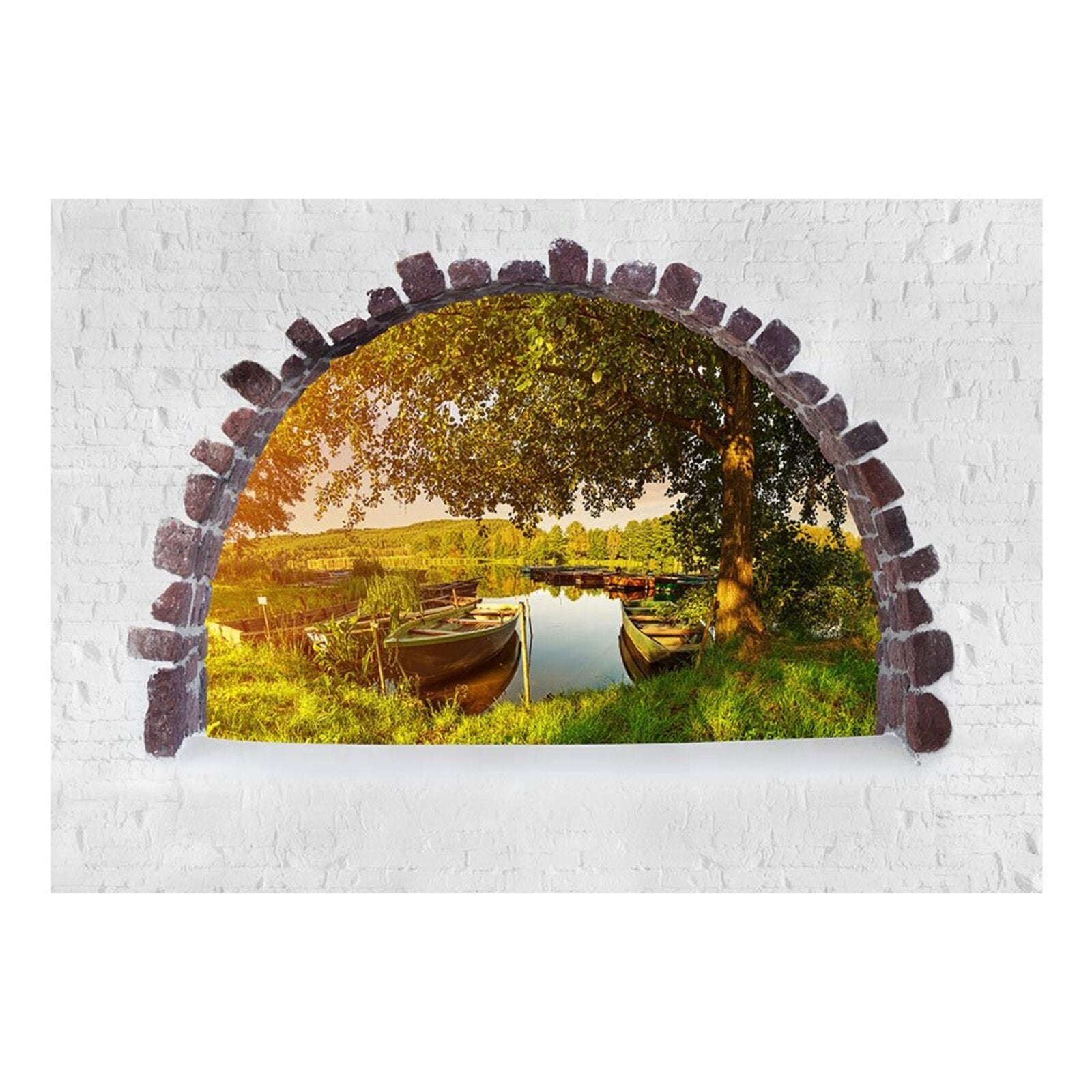 Papier peint ete au bord du lac - 250 x 175 cm - 2