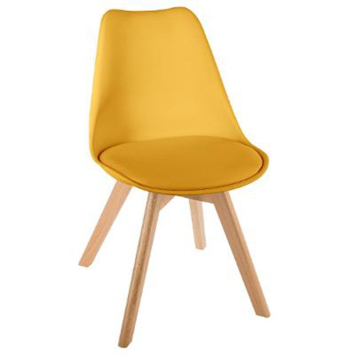 Atmosphera Créateur D'Intérieur - Chaise Slano Bouclette Blanc - Pieds