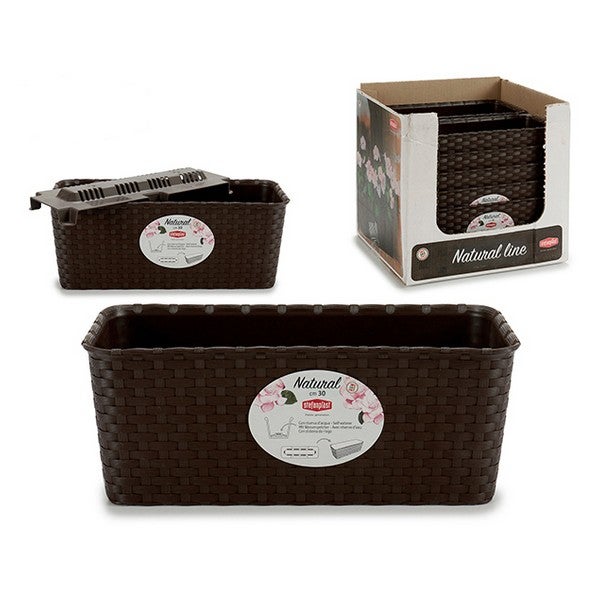 Vaso Natural Rett. Moka 30X13 H 11 Stefanpl - 3