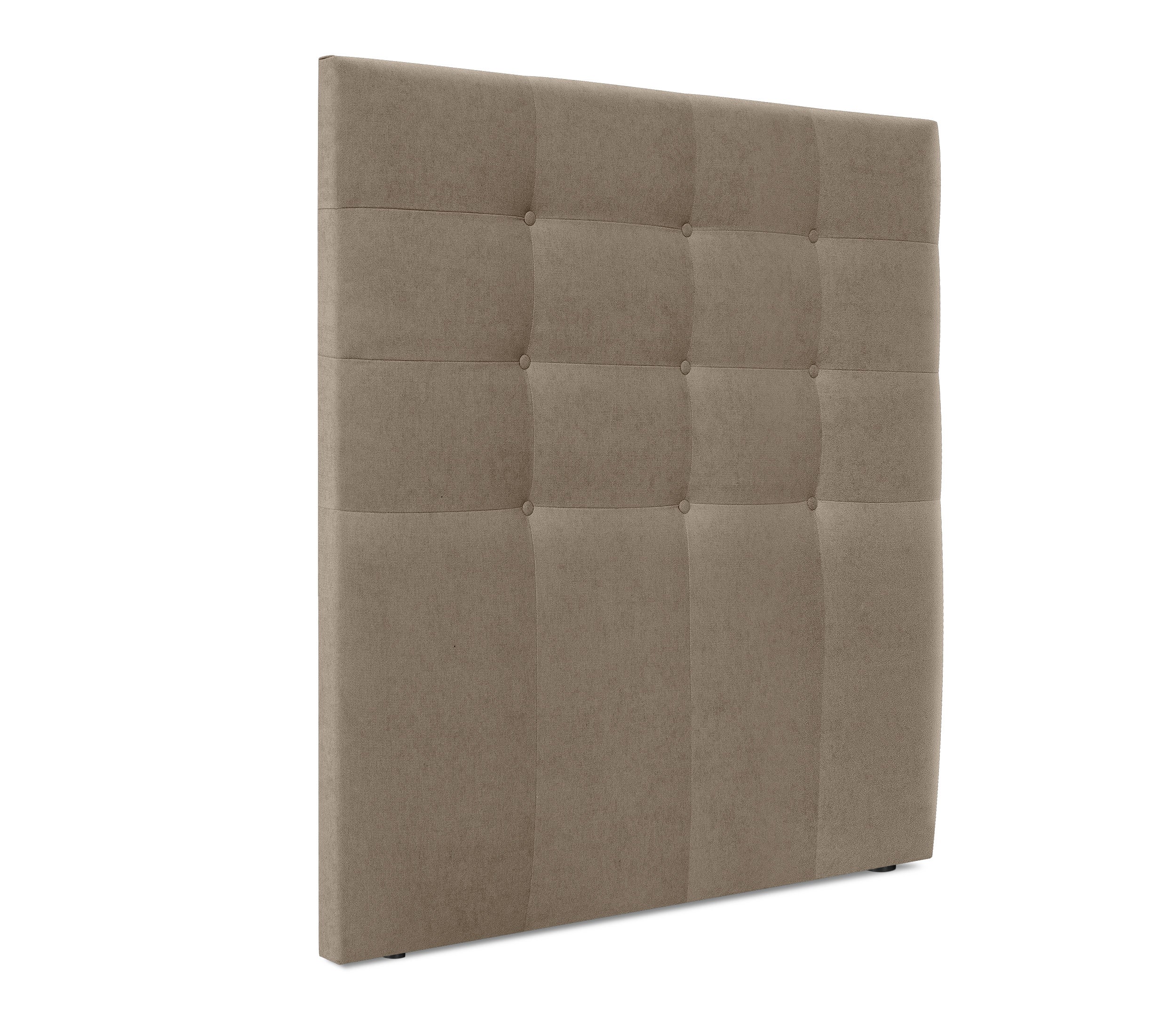 Dhome cabecero de tela aqualine capitoné hasta el suelo 110x120cm camas 105 - tierra