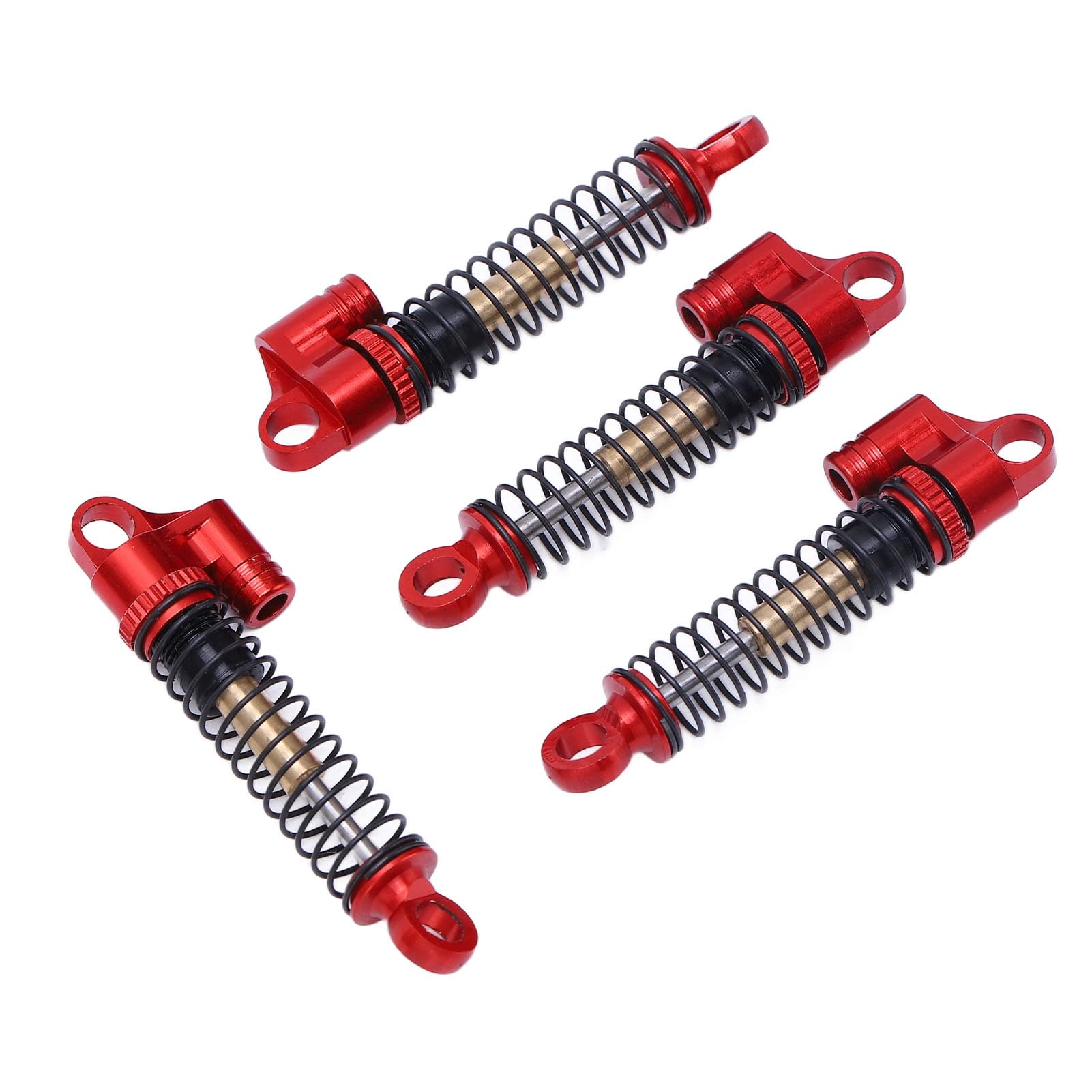 Ammortizzatore RC 1/24 in lega di alluminio per AXIAL SCX24 AXI90081-AXI00006, auto cingolate (rosso) - 5