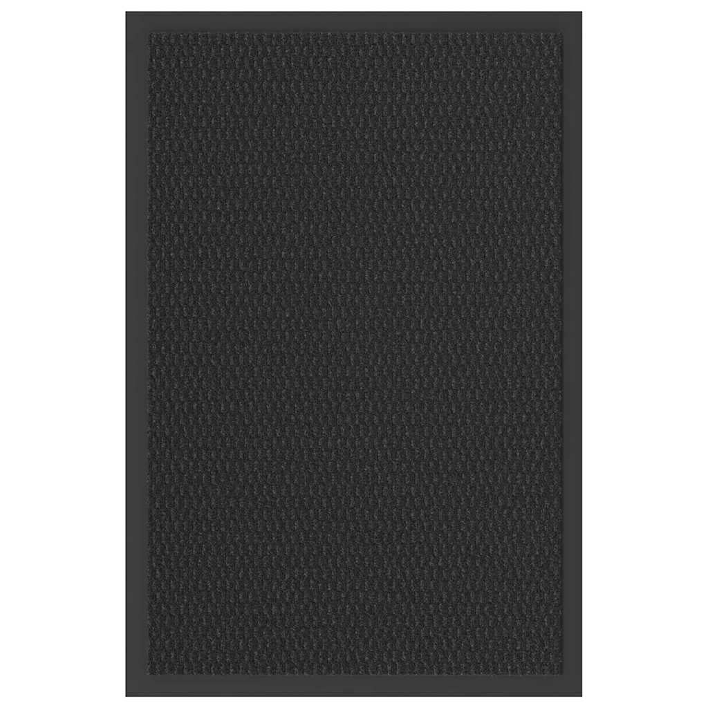 Zerbino Gaspard In Polipropilene Grigio/nero Rettangolare, L 90 X L 60 Cm 82387769