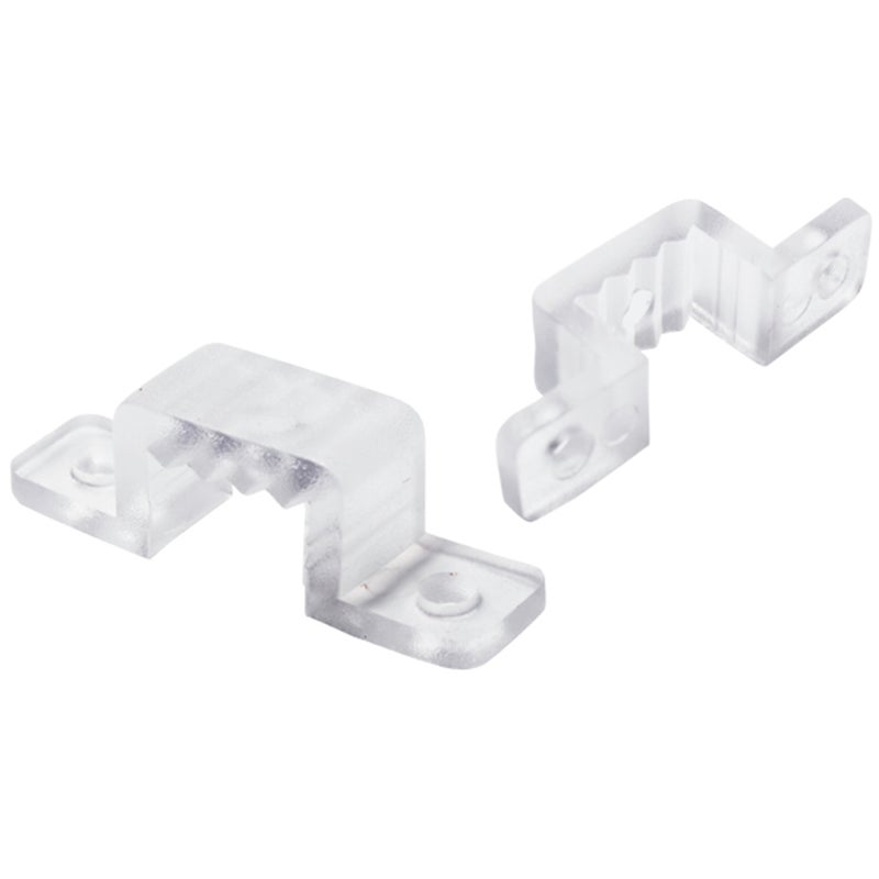 30 Supports De Montage En Acier Inoxydable Pour Bande LED 8x16mm - Clips Avec Vis, Pour Fixation Néon Intérieur/extérieur - 3