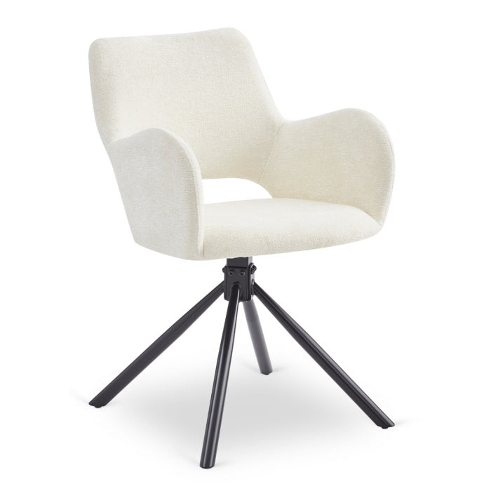 Krzesło Tapicerowane Kuchenne Do Jadalni Salonu Kuchni Baranek Krem FLAV