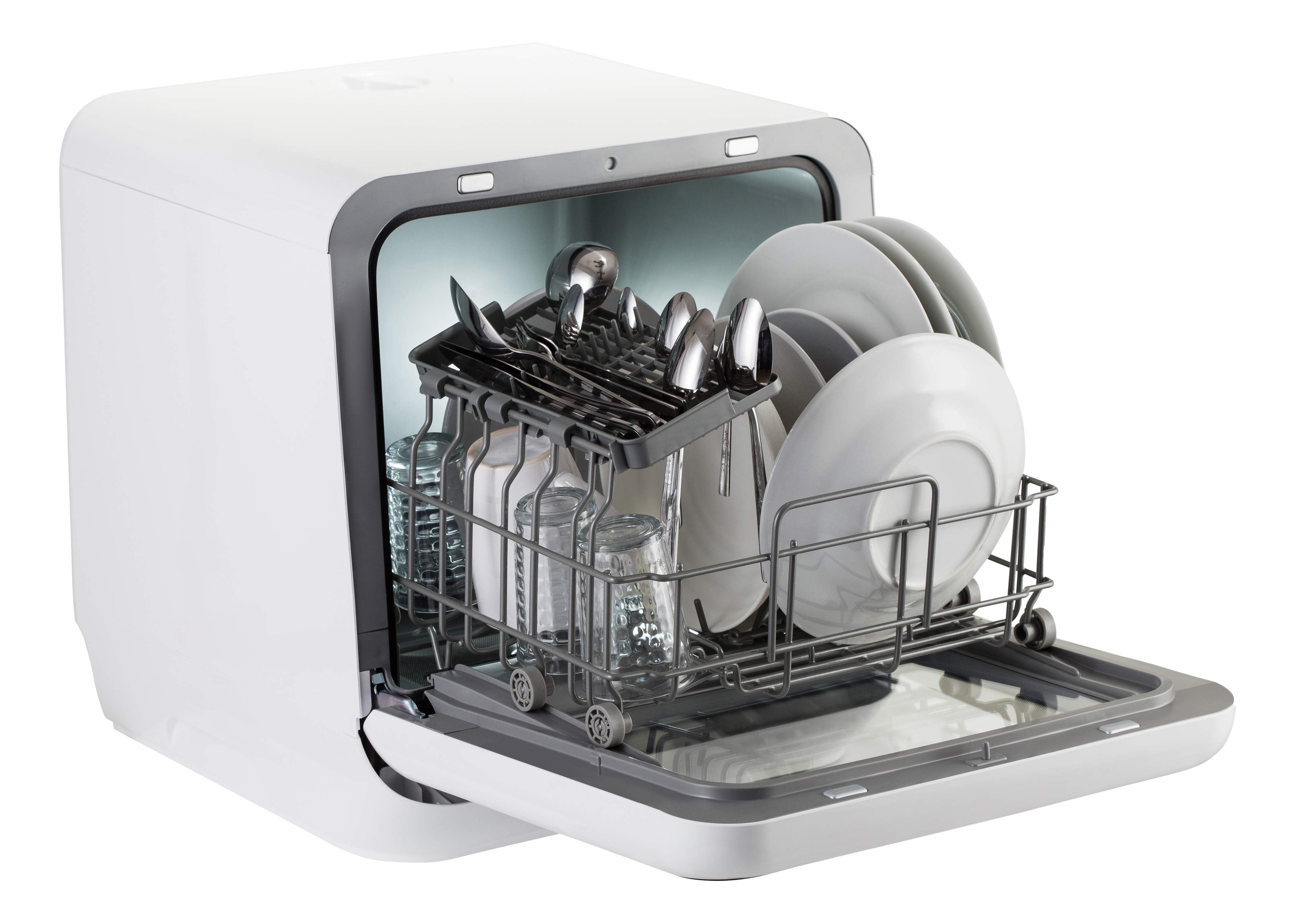 PremierTech PTLS2 Mini Lavastoviglie 2 coperti 6 programmi, libera installazione, Bianca - 7