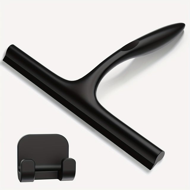 Raclette à bande,raclette professionnelle,raclette robuste pour vitre,utilisable pour les parois de douche carrelées et les lavabos,noire - BLACKCUP