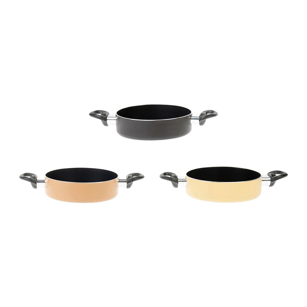 Sitram 715976 Set De 3 Petites Sauteuse Aluminium 16 Cm