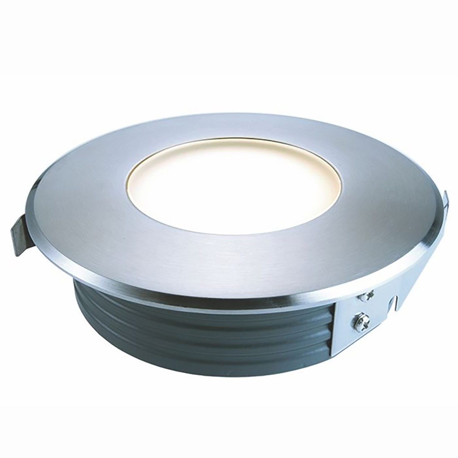 Spot encastré de sol LED FLAT IP67 trou 10cm lumière mince extérieur ...