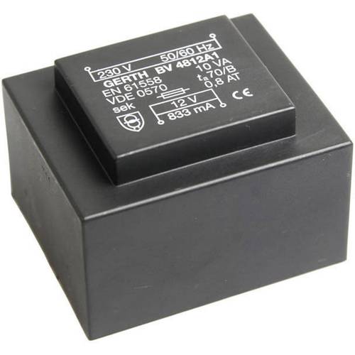 Gerth PT483002 Transformateur pour circuits imprimés 1 x 230 V 2 x 15 V ...