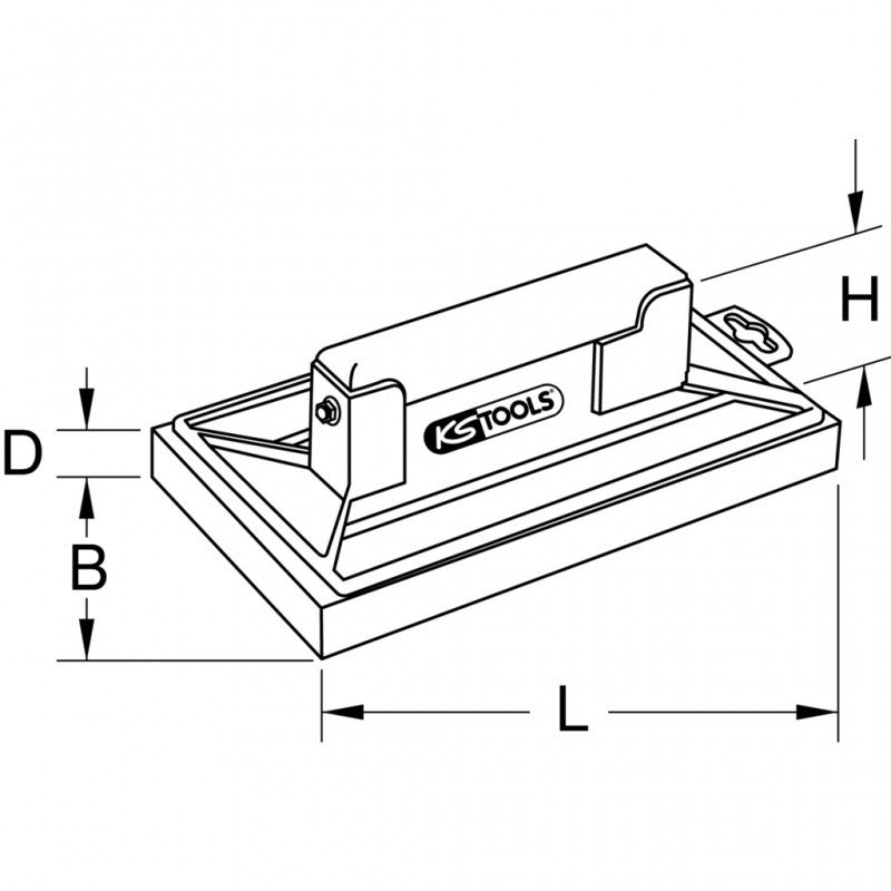 KS TOOLS 144.0511 Taloche plastique mousse 270x180mm - 3