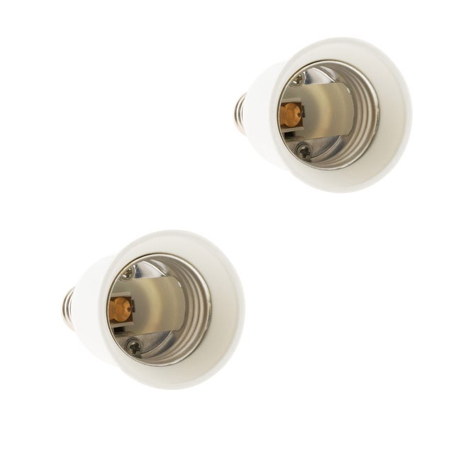 Lot de 2 adaptateurs douille E14/E27 - Zenitech